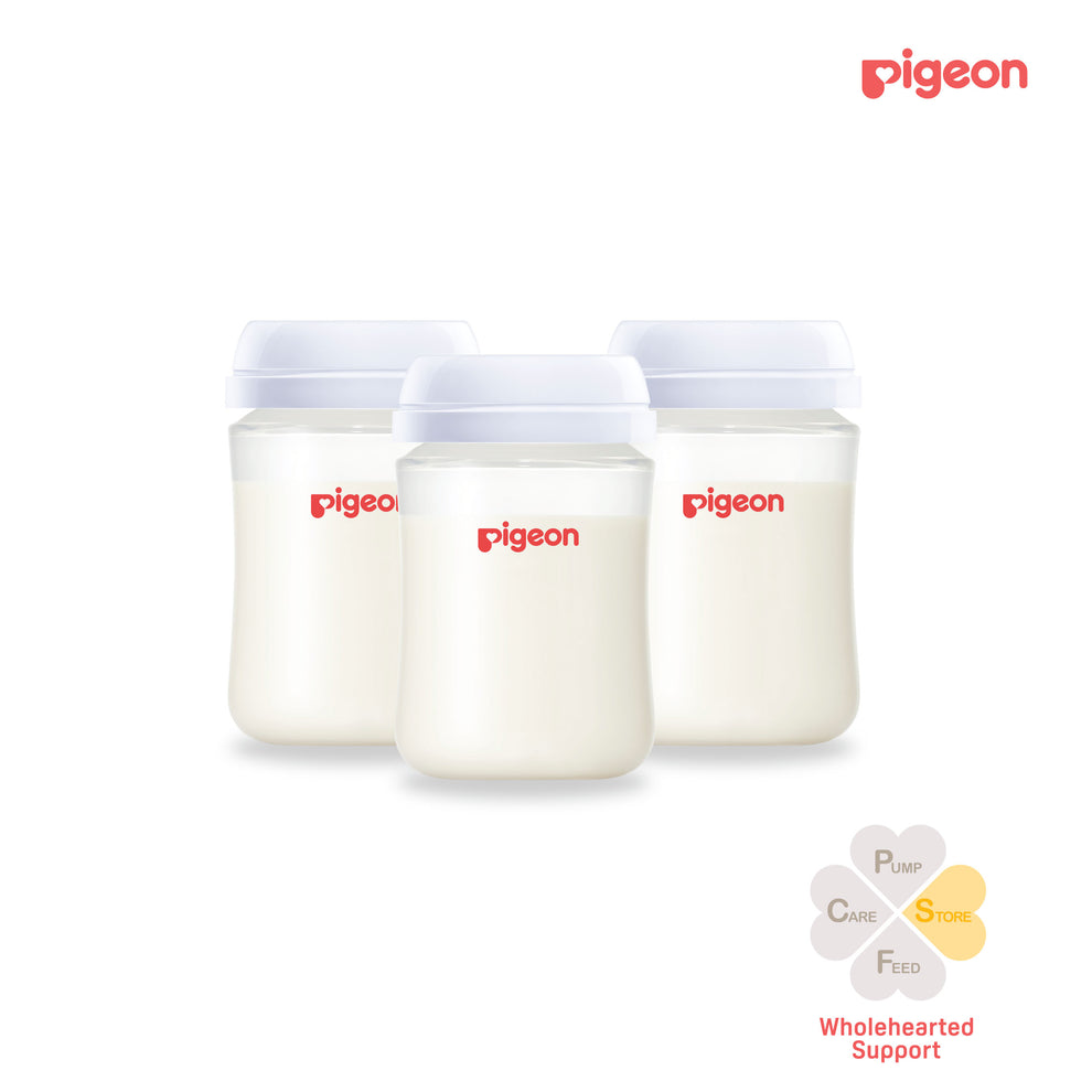 Pigeon Breastmilk Wide Neck 140ml/Standard 120ml Storage Bottles