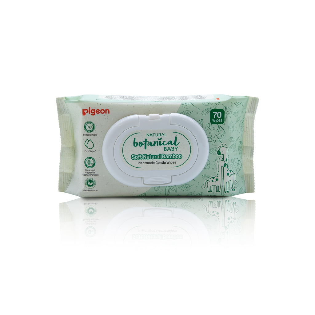Pigeon Natural Botanical Plantmade Gentle Wipes 70 Sheets