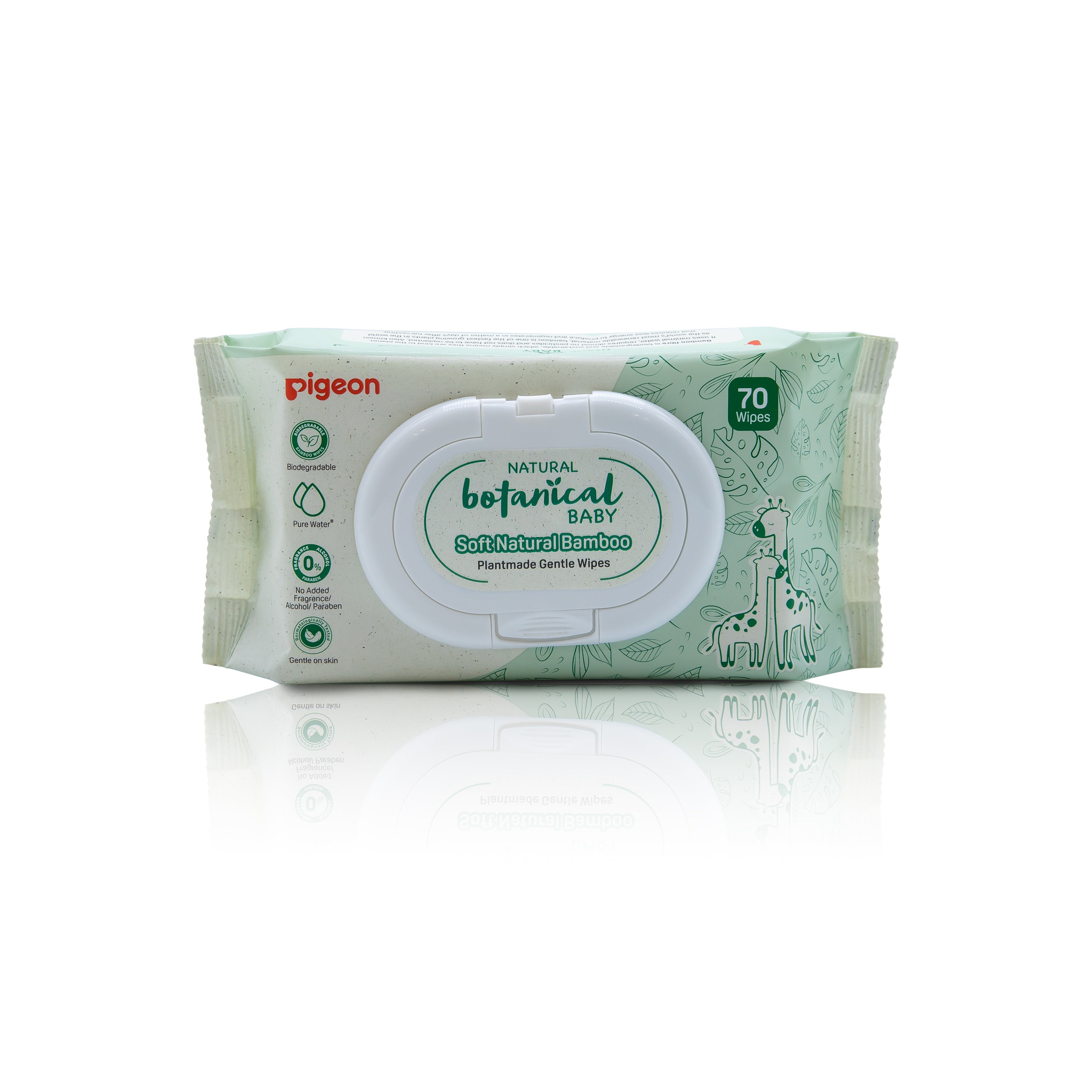 Pigeon Natural Botanical Plantmade Gentle Wipes 70 Sheets