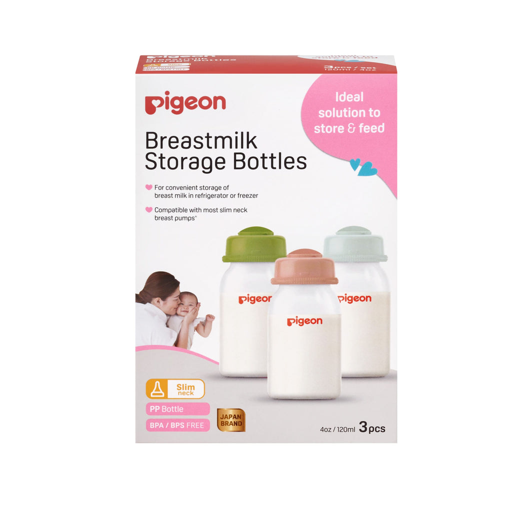 Pigeon Breastmilk Wide Neck 140ml/Standard 120ml Storage Bottles
