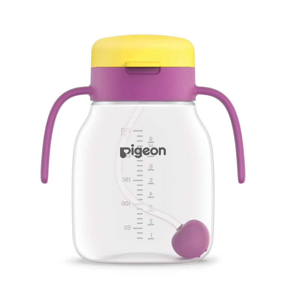 Pigeon StarTouch™ Straw Cup with Gravity Ball 250ml (3 Colors) 6M+