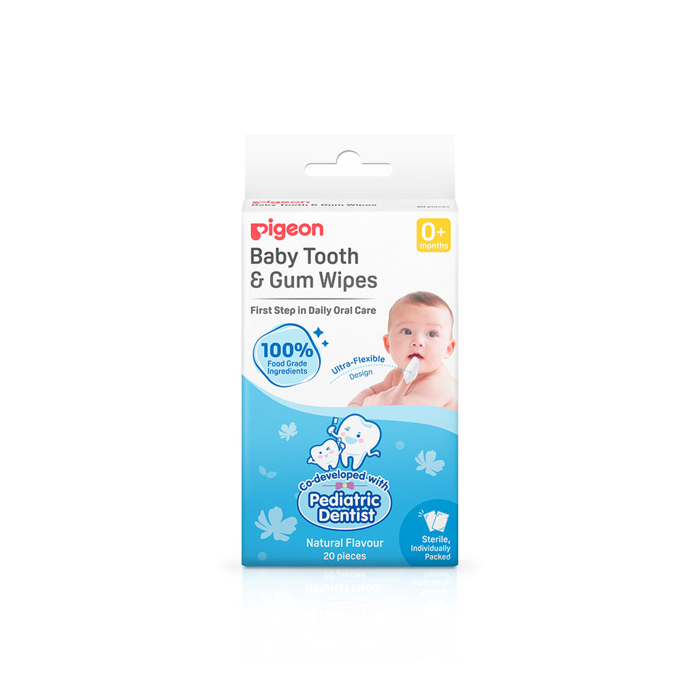 Pigeon Baby Tooth & Gum Wipes Natural/Strawberry 20S