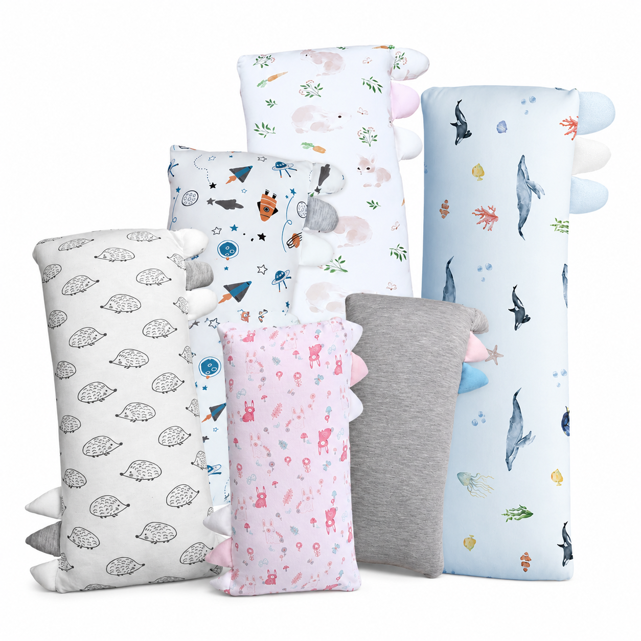 Cubble Bamboo Comfy Pillow Medium 19x38cm/ Large 25x55cm/ XL 31x86cm (5 Design) Sleeptime Hug Pillow