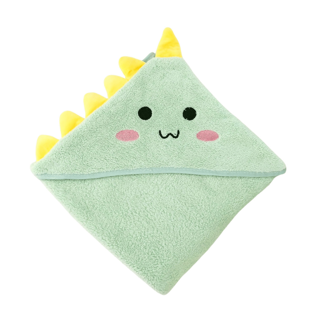Cubble Hooded Baby Bath Towel (7 Colors, 2 Sizes: 80x80cm / 105x105cm) Cute Animal Design Absorbent Premium Coral Fleece