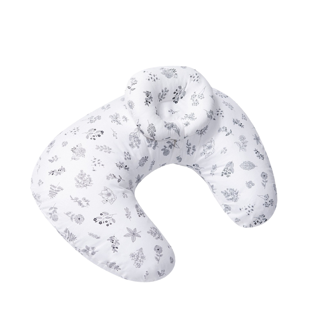 Cubble Baby Nursing Pillow with Head Support (7 Designs) Removable Pillow Cover