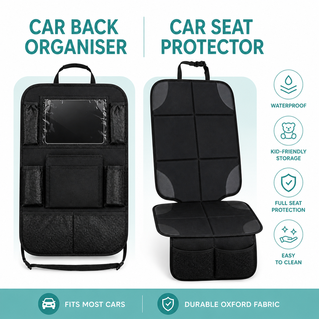 Cubble 2-in-1 Car Organizer/Car Seat Protector Car Seat/Car Seat Accessories