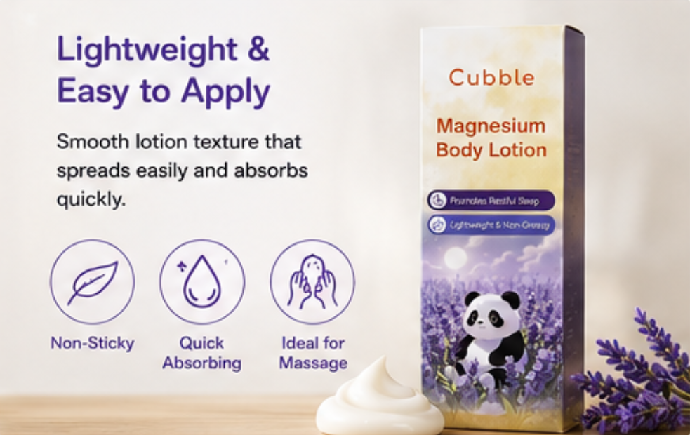 Cubble Magnesium Body Lotion for Kids | Gentle Bedtime & Massage Care
