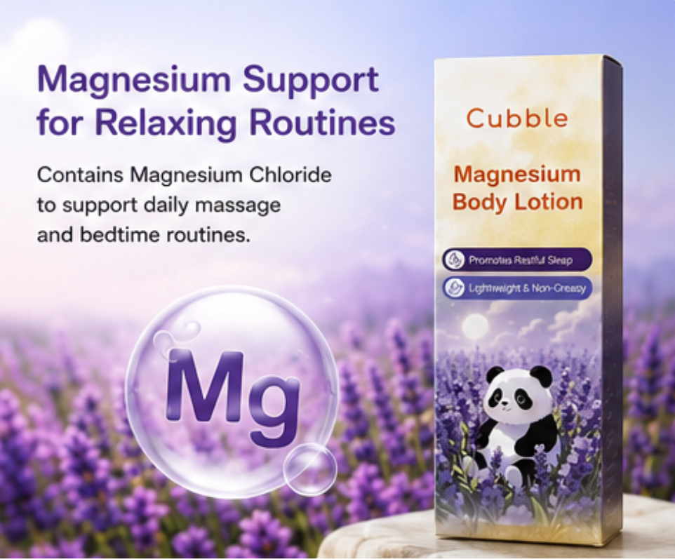 Cubble Magnesium Body Lotion for Kids | Gentle Bedtime & Massage Care