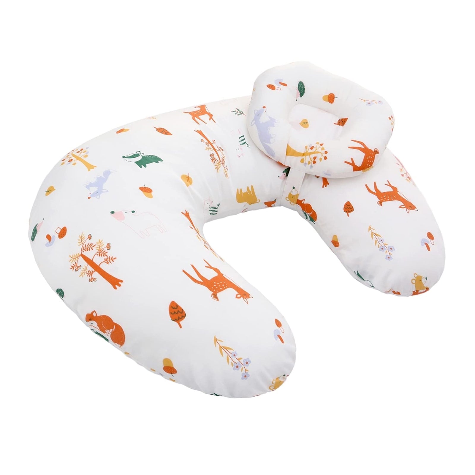 Cubble Baby Nursing Pillow with Head Support (7 Designs) Removable Pillow Cover