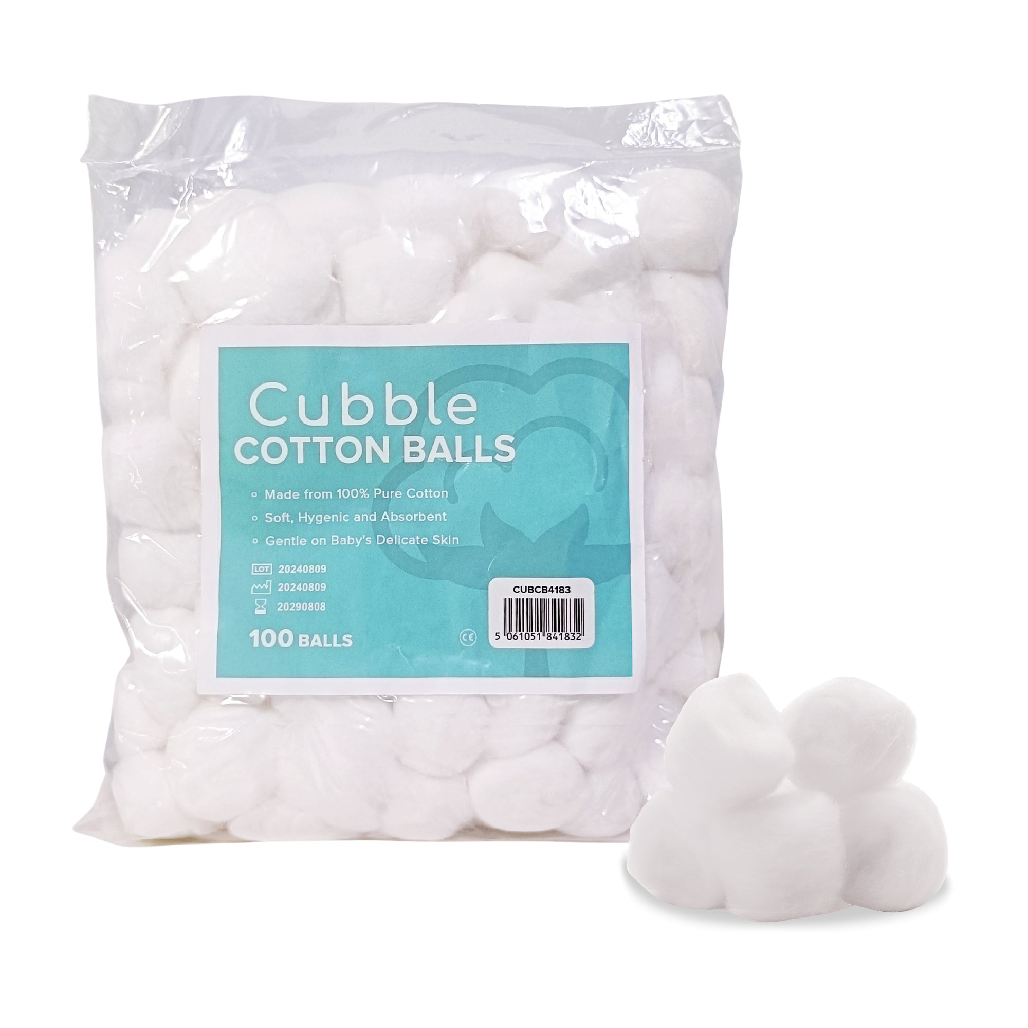 Cubble Cotton Balls (100pcs/Bag)