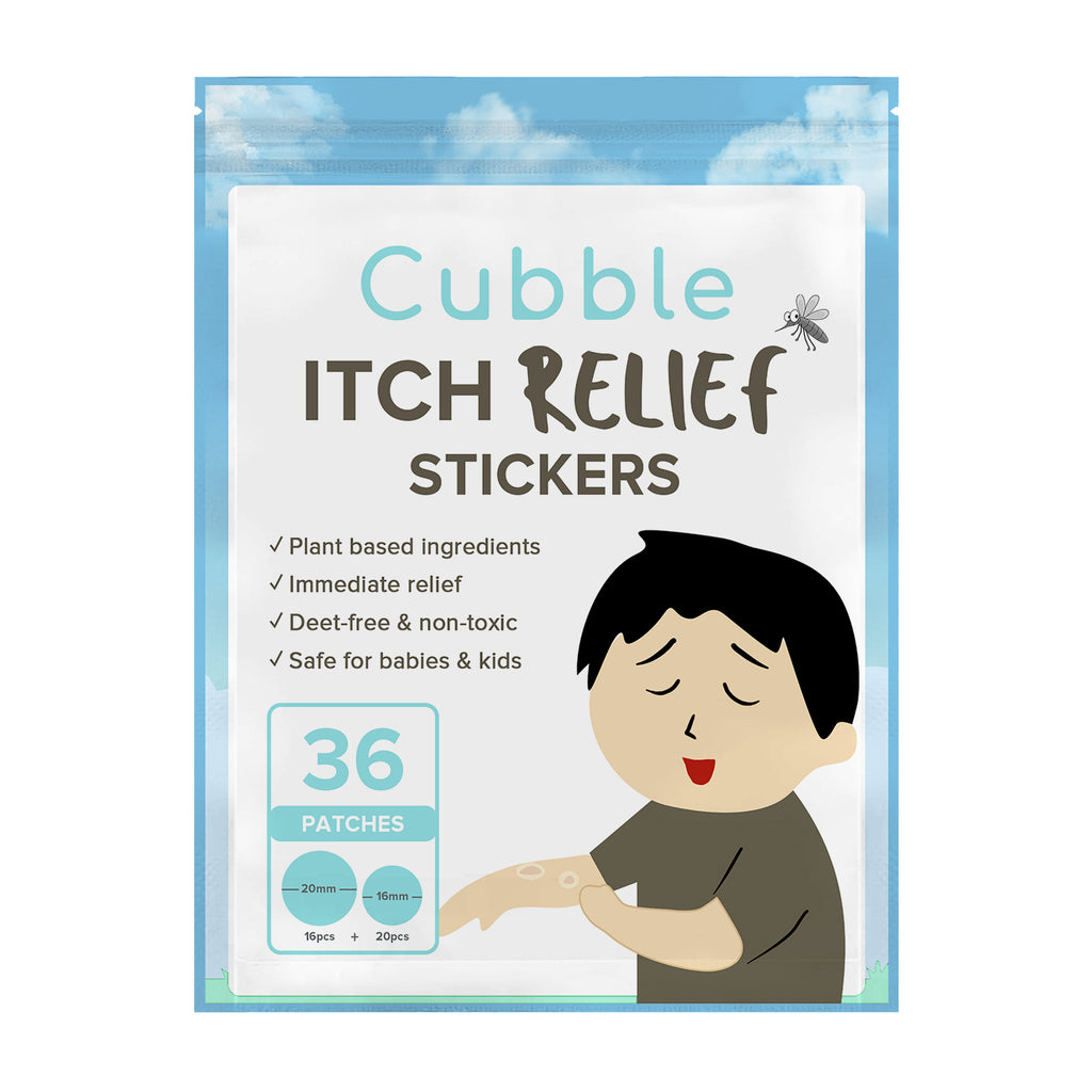 Cubble Itch Relief Sticker (36 Patches) - Hydrocolloid & Pro-Vitamin B5 ( EXP April/2026)