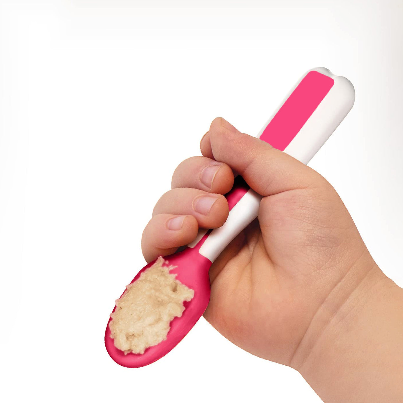 Cubble Baby Self-Feeding Pre-Spoon Set (4 Colors) - Food Grade 2-Stage Spoons / NumNum