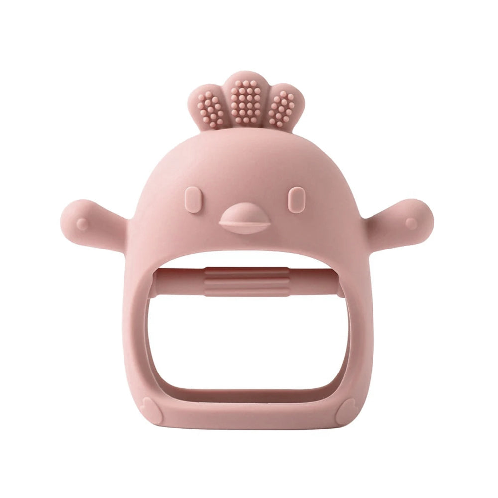Cubble Baby Silicone Teething Mitten (3 Designs, 6 Colors) - 100% Food Grade Silicone Wrist Teether