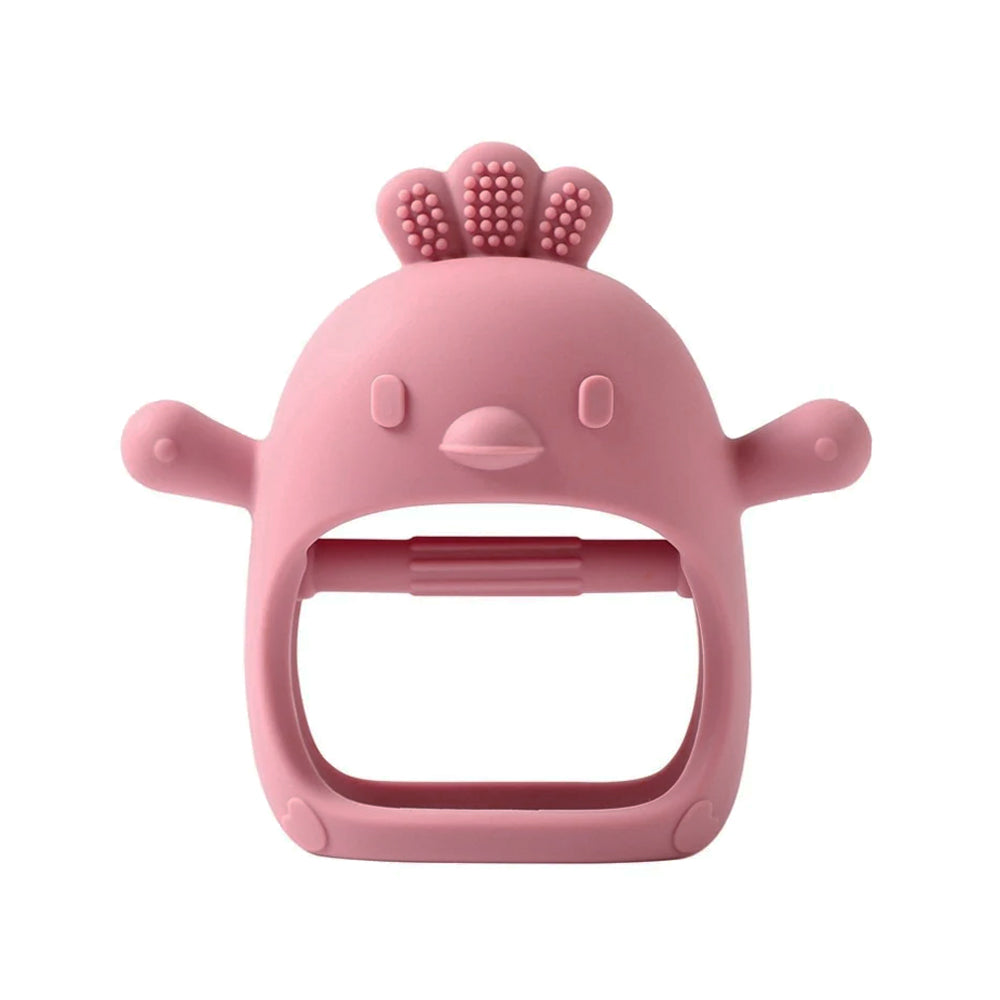 Cubble Baby Silicone Teething Mitten (3 Designs, 6 Colors) - 100% Food Grade Silicone Wrist Teether