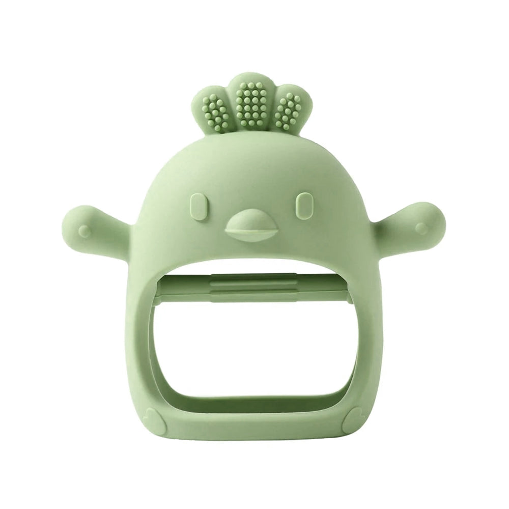 Cubble Baby Silicone Teething Mitten (3 Designs, 6 Colors) - 100% Food Grade Silicone Wrist Teether