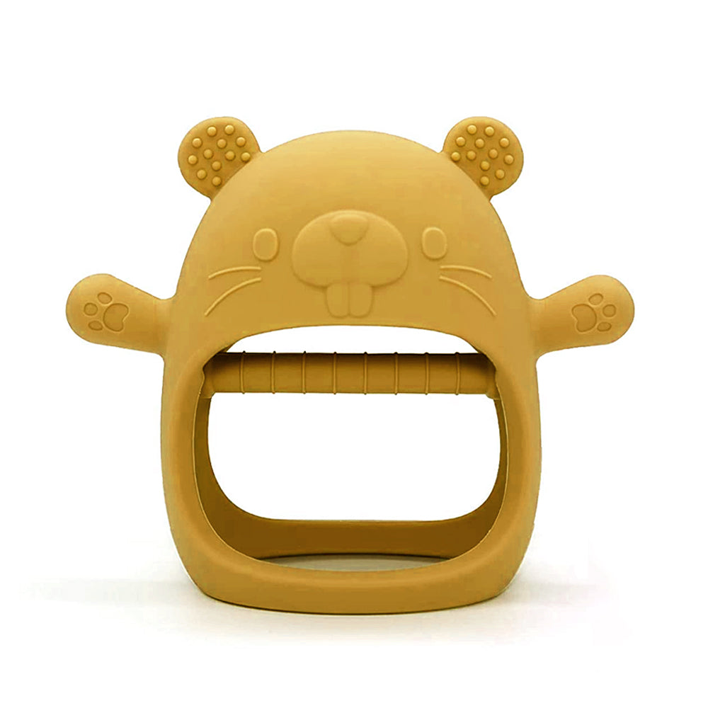 Cubble Baby Silicone Teething Mitten (3 Designs, 6 Colors) - 100% Food Grade Silicone Wrist Teether