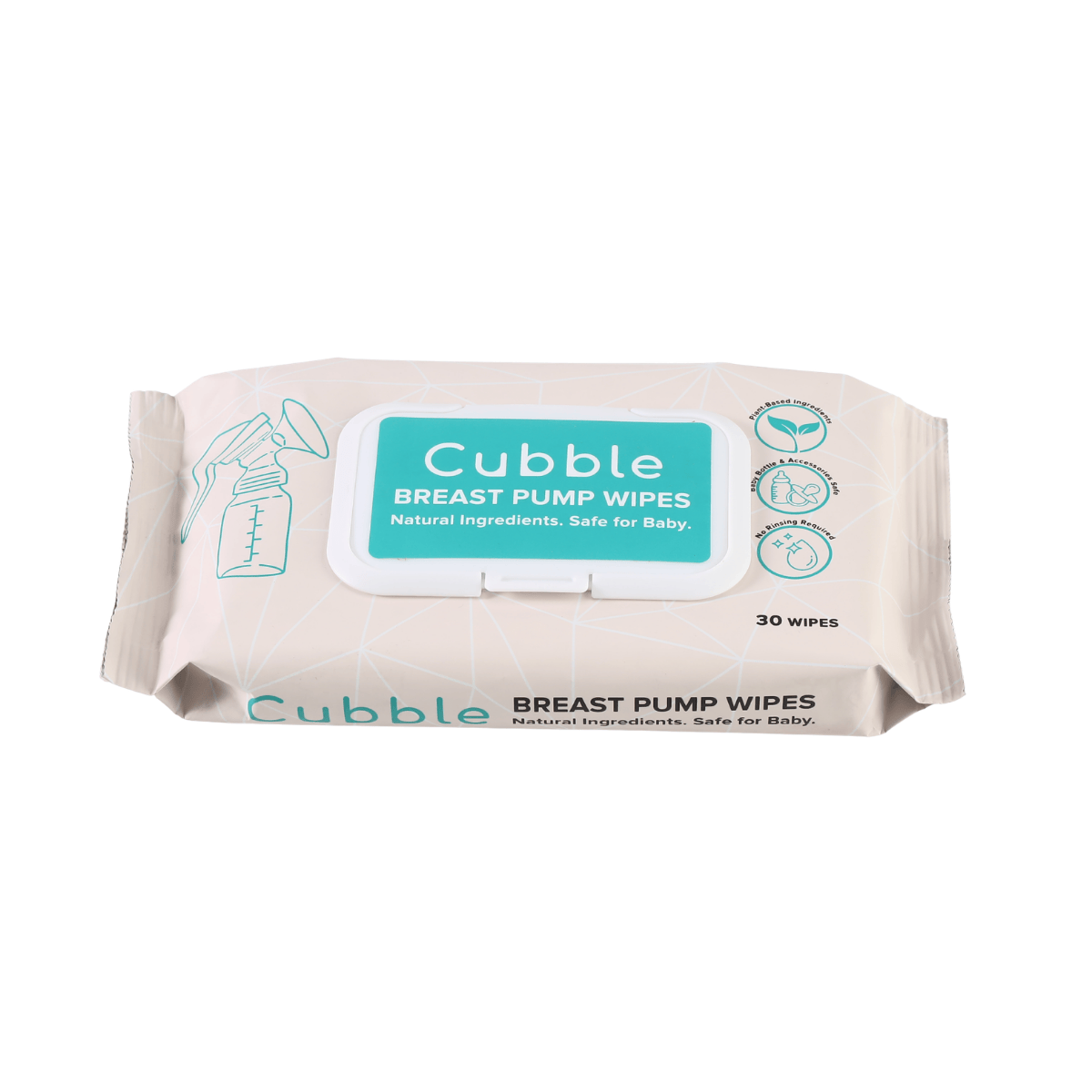 Cubble Breast Pump Wipes For Cleaning of Breast pump Accessories, Biodegradable