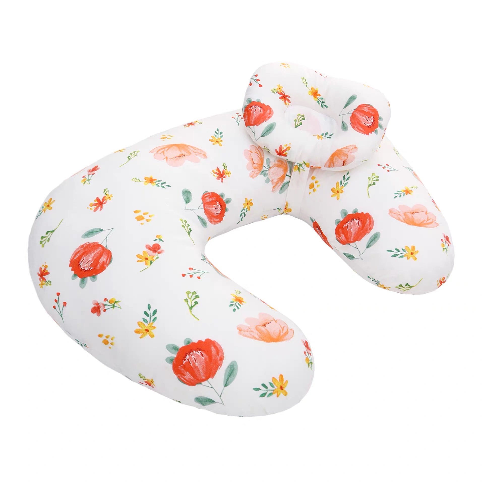 Cubble Baby Nursing Pillow with Head Support (7 Designs) Removable Pillow Cover