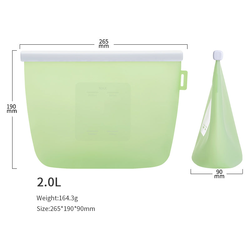 Cubble Silicone Storage Bag for Breast Pump, Food, Fruits and Baby Accessories (5 Colors, 4 Sizes)