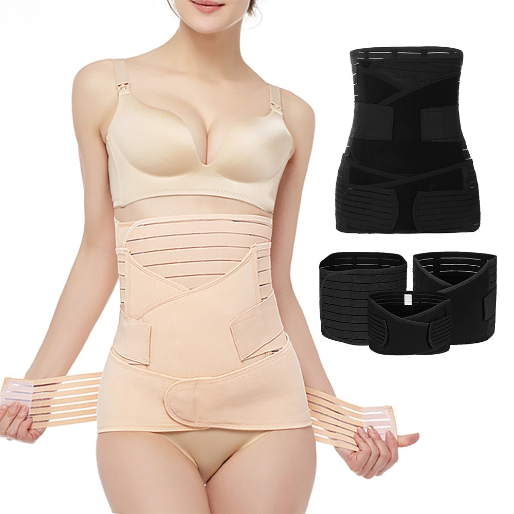 Cubble 3-in-1 Postpartum Belly Wrap (3 Sizes: M, L, XL) 2 Colors