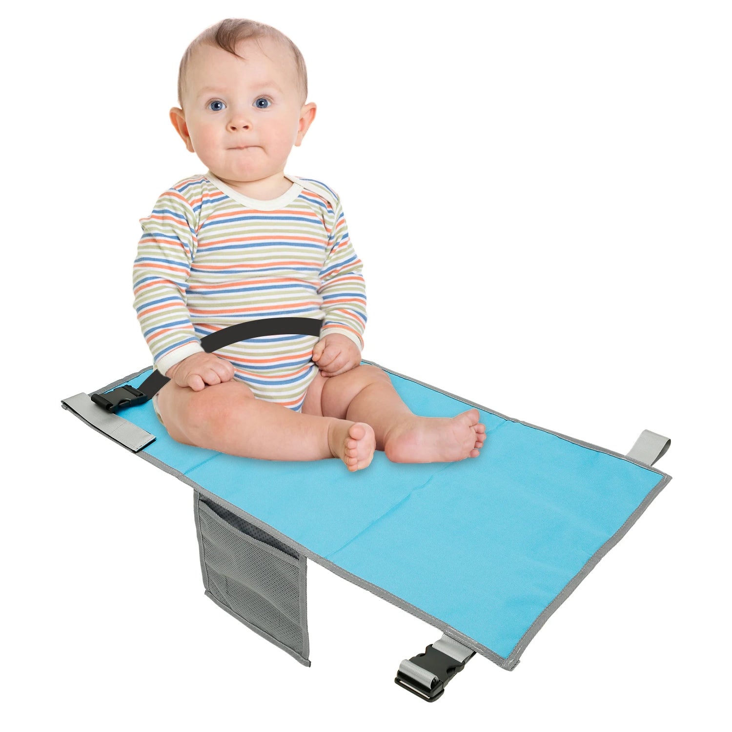 Cubble Baby Airplane Hammock, Seat Extender & Footrest 78cm x 43cm Baby Travel Bed with Safety Harness