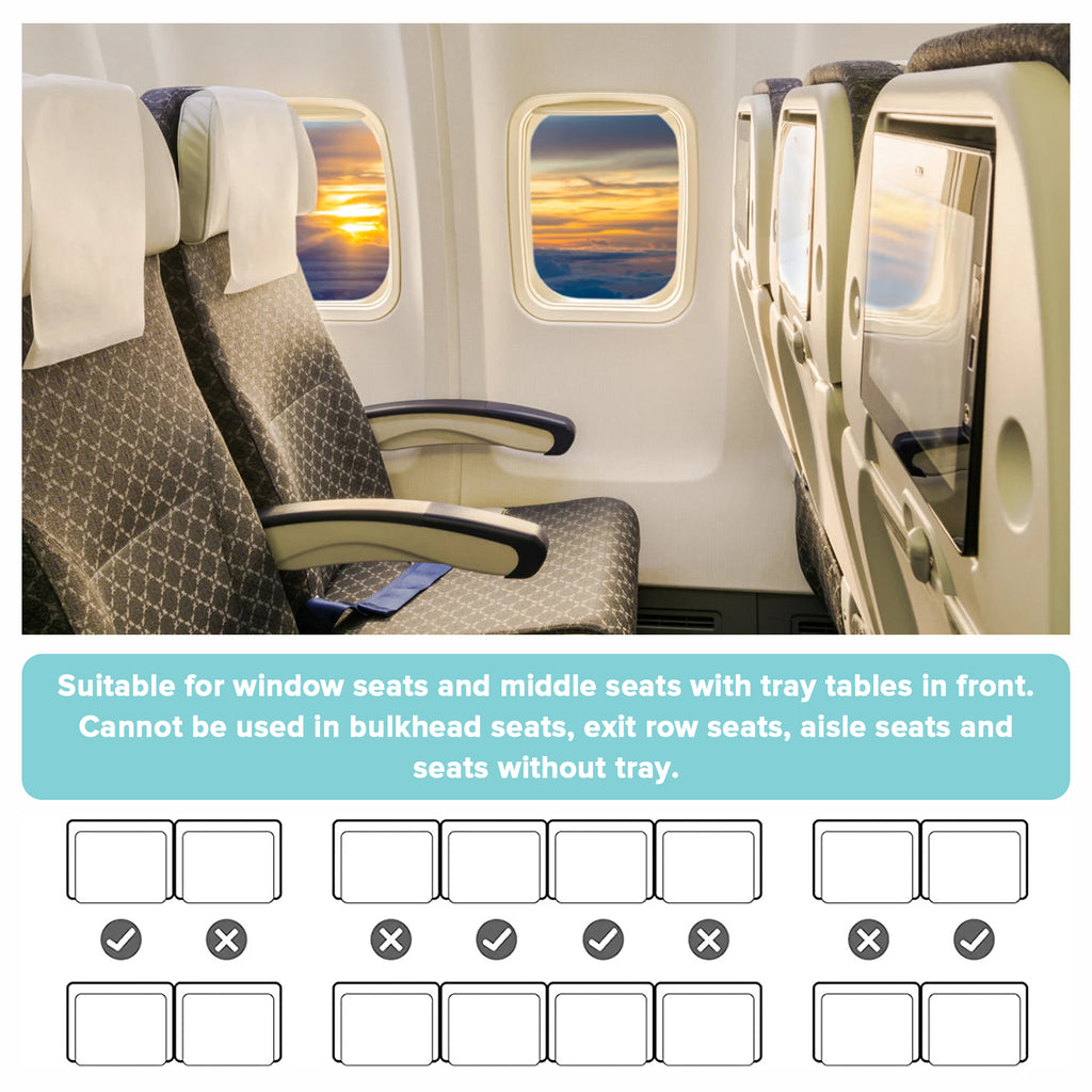 Cubble Baby Airplane Hammock, Seat Extender & Footrest 78cm x 43cm Baby Travel Bed with Safety Harness