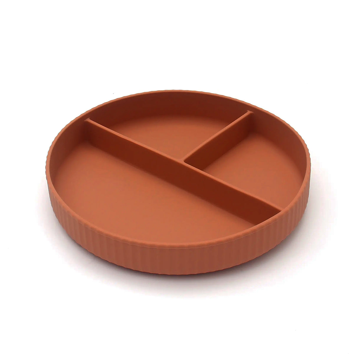 Cubble Silicone Suction Divided Plate (6 Colors) Baby Plate with Suction Base - 100% Food Grade Silicone