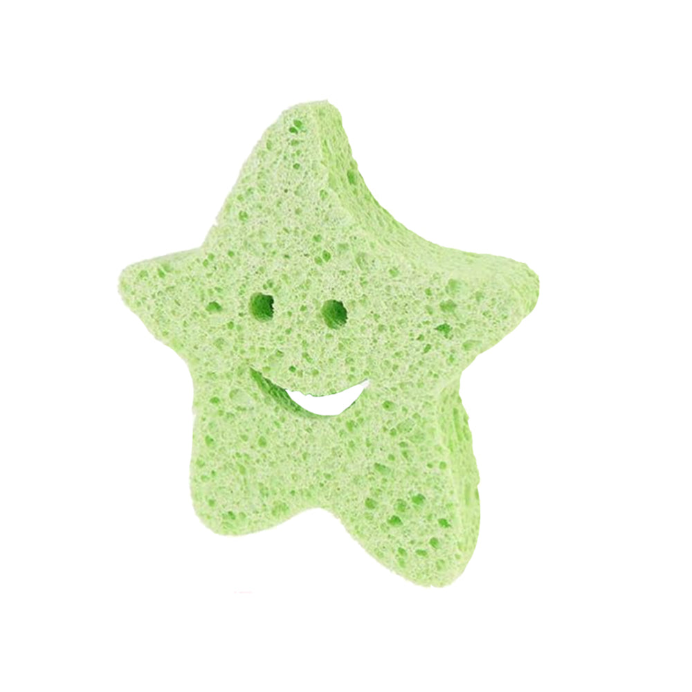 Cubble Natural Bath Sponge 1pc (4 Colours Animal Design) 100% Natural Cellulose Baby Bath Sponge