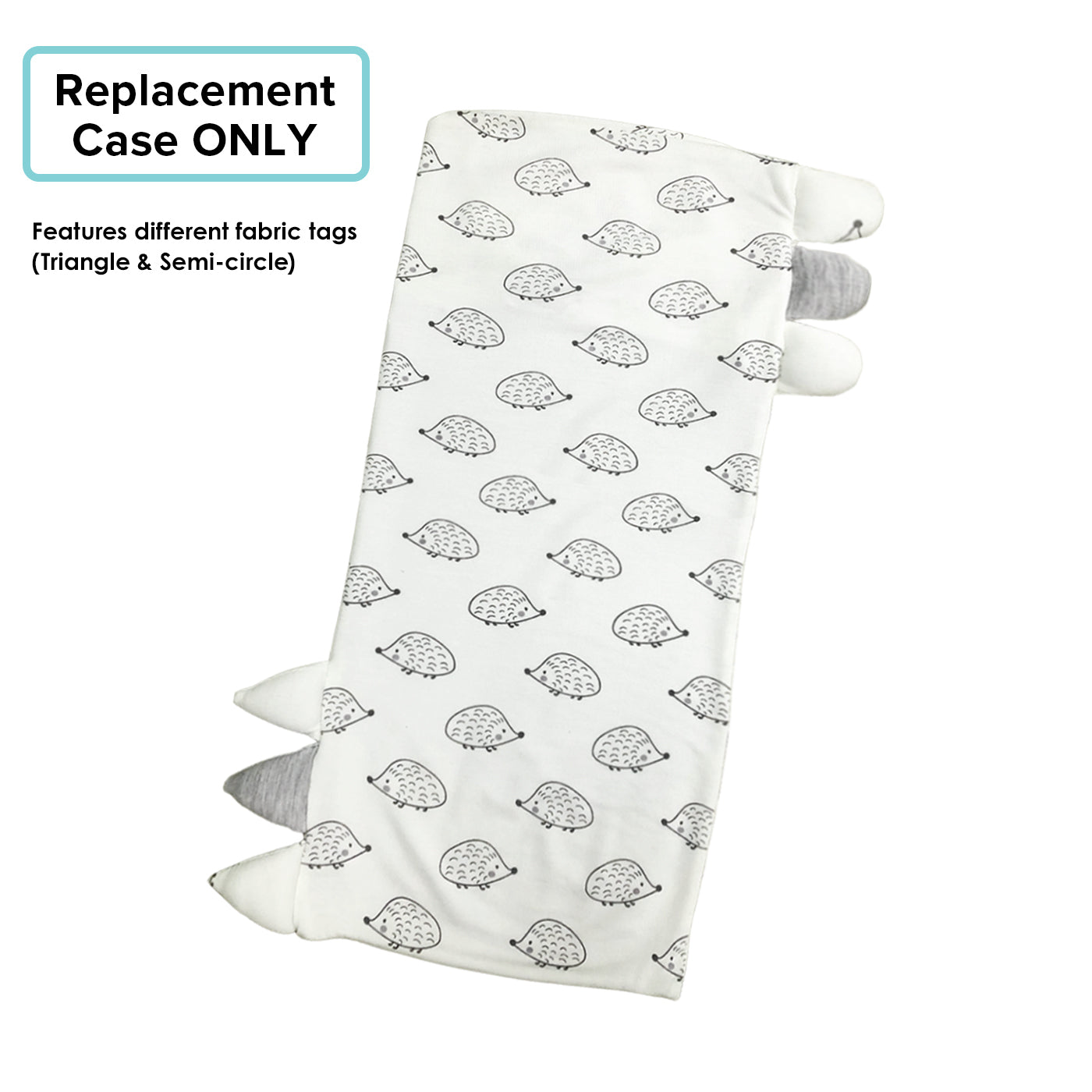Cubble Comfy Pillow Replacement Case Medium/Large/XL (5 Designs Colors) - Bamboo Baby Pillow Cover