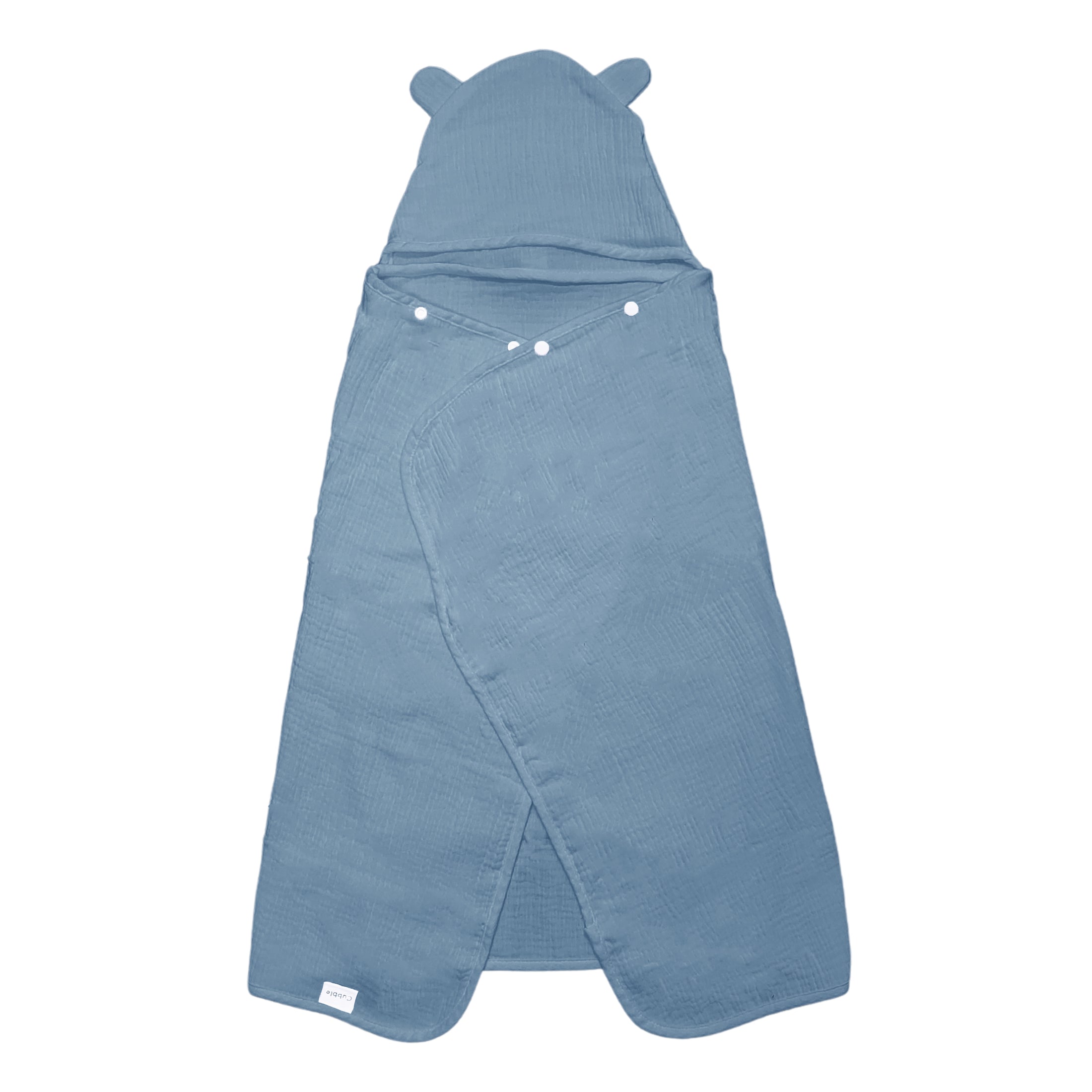 Cubble Baby Hooded Bath Towel (Bear) 100cm x 65cm (18 Design) - 100% Organic Muslin Cotton