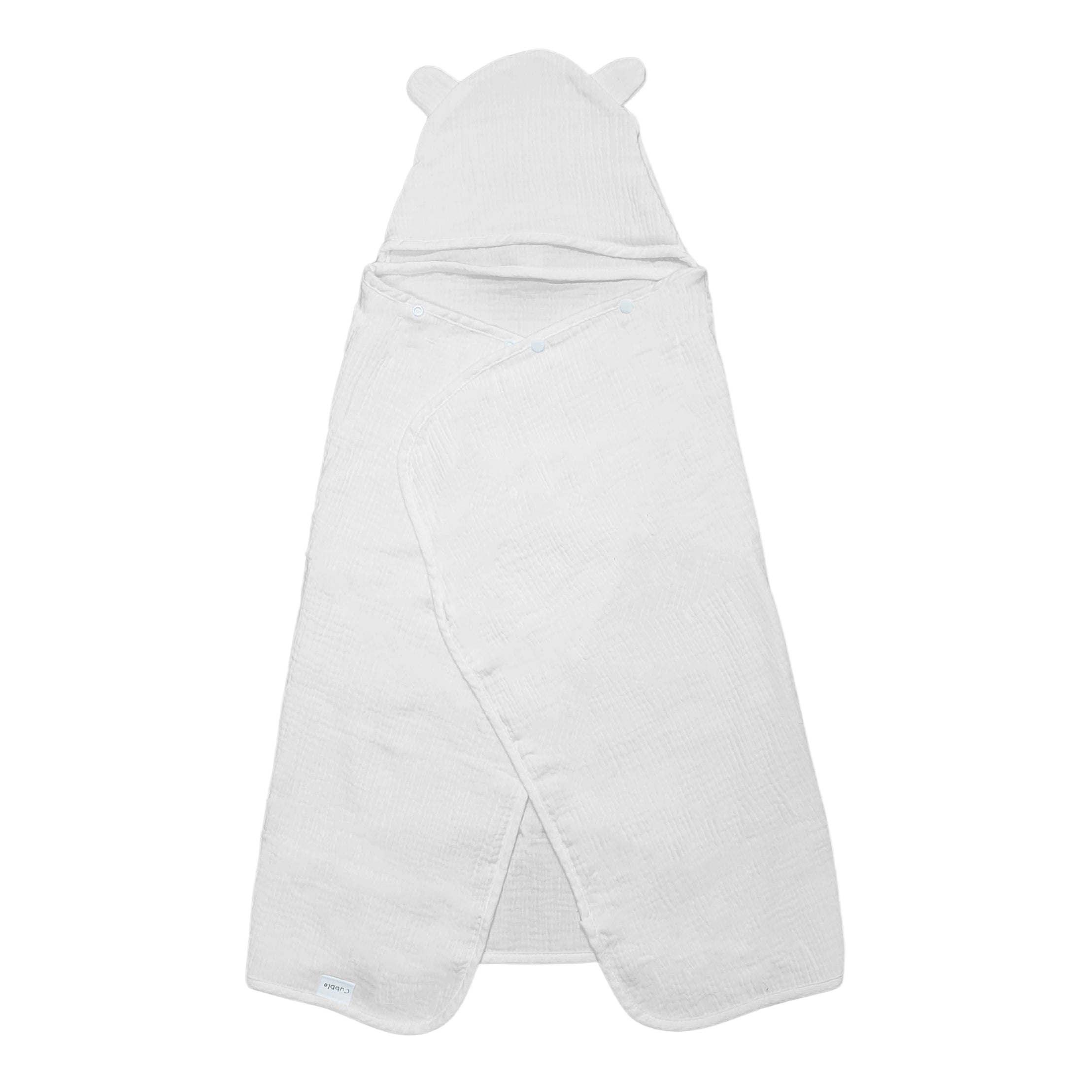 Cubble Baby Hooded Bath Towel (Bear) 100cm x 65cm (18 Design) - 100% Organic Muslin Cotton