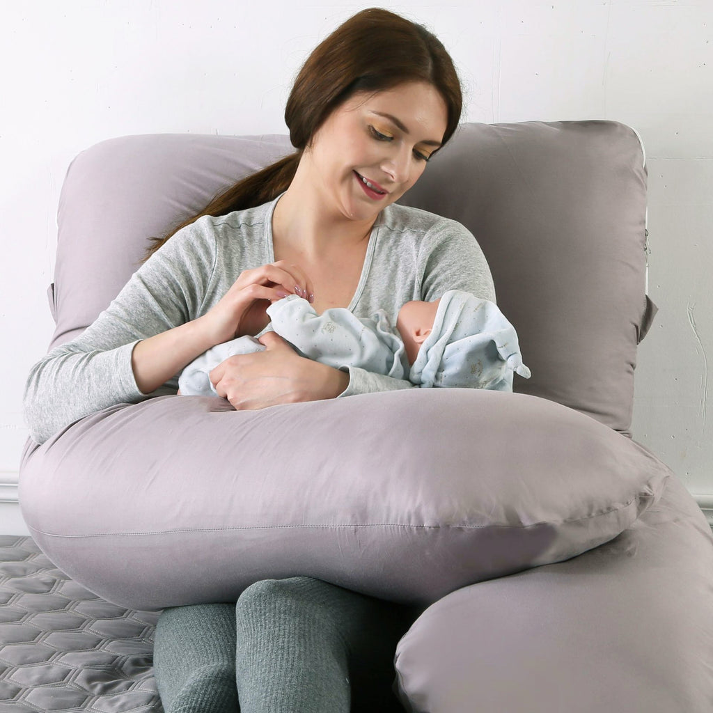 Cubble Pregnancy Pillow U Shape w/ Removable Cover - Maternity&Nursing Full Body Pillow