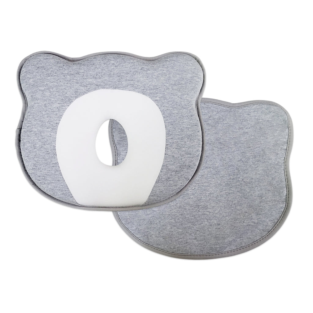 Cubble Flat Head Prevention Pillow with Cover (Organic Bamboo Memory Foam Baby Head Pillow) NEW Ver.