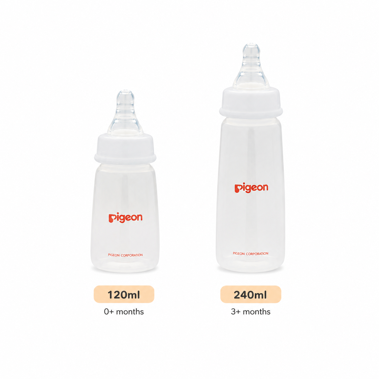 Pigeon Flexible Slim Neck Nursing Bottle PP 120ml/240ml