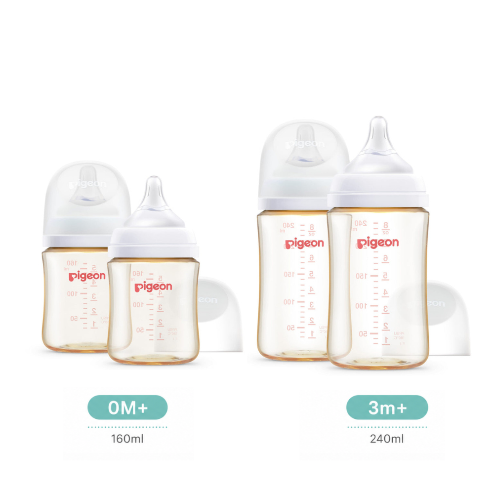Pigeon SofTouch™ BPP Nursing Bottle PPSU 160ml/240ml Logo Twin Pack