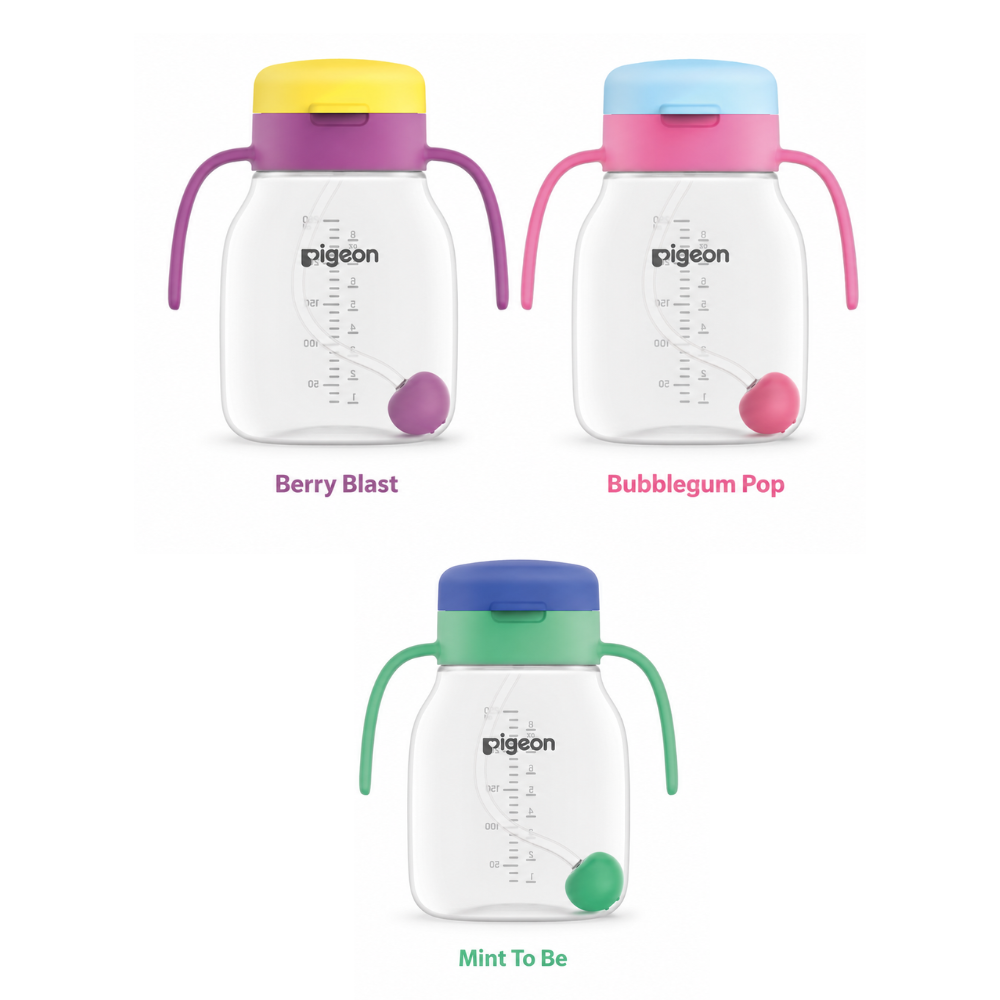 Pigeon StarTouch™ Straw Cup with Gravity Ball 250ml (3 Colors) 6M+