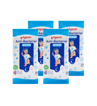 Pigeon Anti-Bacterial Wet Tissues 20s x 4 