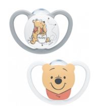 NUK Space Silicone Soother - Disney Winnie the Pooh (0-6M / 6-18M)