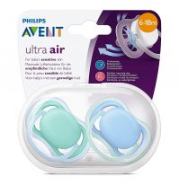Philips Avent Ultra Air Pacifier 6-18m 2 packs (2 Colours)