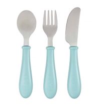 Beaba Stainless Steel Training Cutlery Knife / Fork / Spoon (2 Colours)