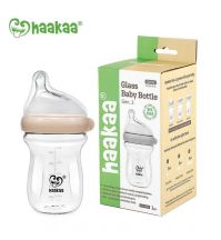Haakaa Gen. 3 Glass Baby Bottle Peach (90ml / 160ml)