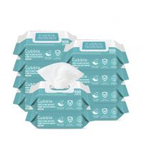 Cubble 100% Pure Water Wet Wipes 100 sheets x 10 Packs = 1000 sheets EXP[12/2025]
