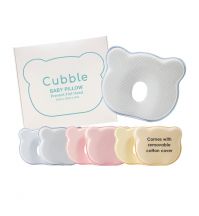 Cubble Baby Organic Bamboo Memory Foam Pillow with Removable Cover