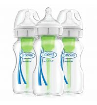 Dr. Brown's Options+ Wide Neck Bottle 9oz/270ml Clear (3 pack)