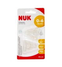 NUK Silicone Vented Teat 0-6mths (S / M / L)
