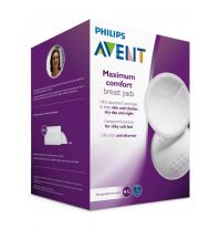 A box of Philips Avent maximum comfort breast pads