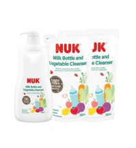 NUK Milk Bottle and Vegetable Cleanser Bundle