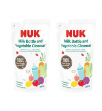 NUK Milk Bottle and Vegetable Cleanser 750 ml Refill (Twin Pack)