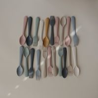 Mushie Fork & Spoon Set  (12 Colors )