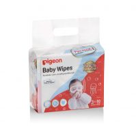 Pigeon 100% Pure Water Baby Wipes 80s x 3 packs